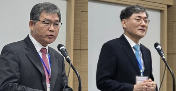 이규현 총회장 후보(왼쪽)과 김은태 부총회장 후보(오른쪽)